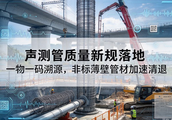双江声测管质量新规落地，一物一码溯源，非标薄壁管材加速清退